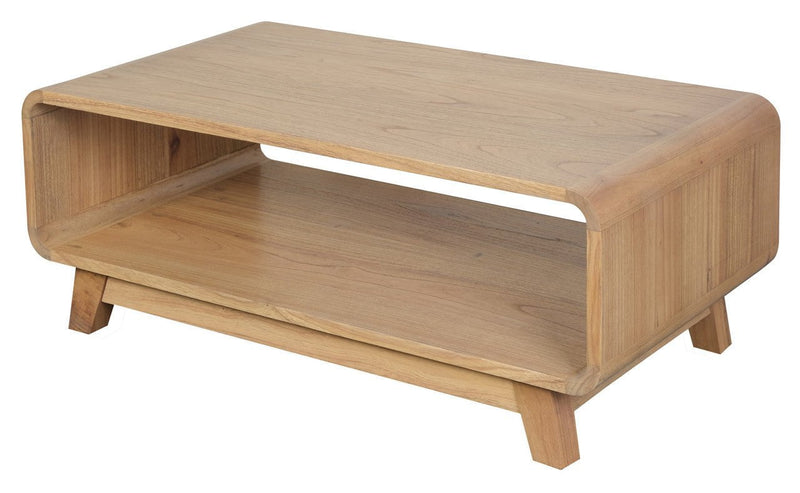 Providence Solid Mindi Timber Coffee Table (Natural)