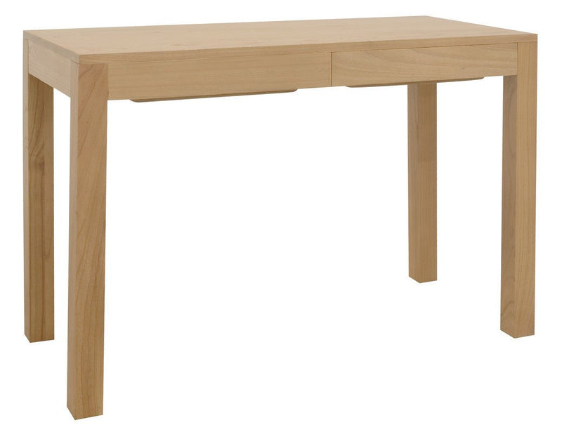 Amsterdam Solid Mindi Timber 2 Drawer Desk (Natural)