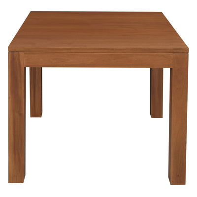 Amsterdam Solid Mahogany Timber Dining Table 90 x 90 cm (Light Pecan)