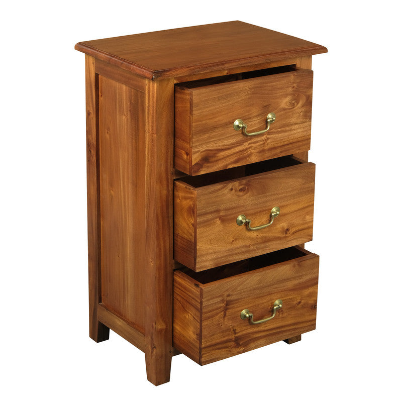Tasmania 3 Drawer Lamp Table (Light Pecan)