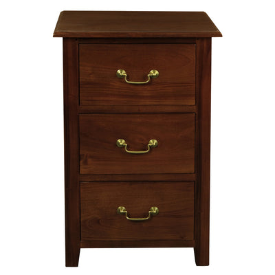 Tasmania 3 Drawer Lamp Table (Mahogany)