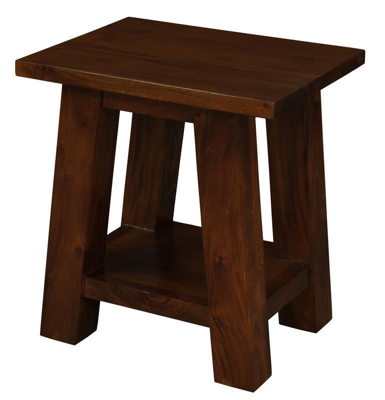 Tokyo Solid Mahogany Timber Lamp Table (Mahogany)