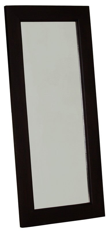 Manhattan Solid Timber Frame Wall Mirror - Chocolate