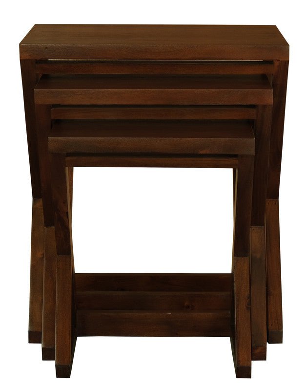 Manhattan Nest of Tables - Set of 3 (Mahogany)