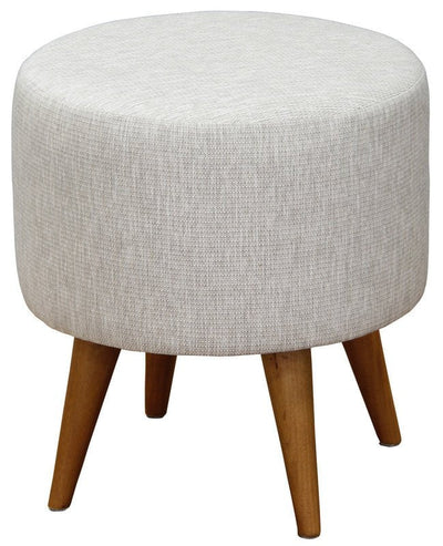 Manhattan Round Ottoman (Light Grey)