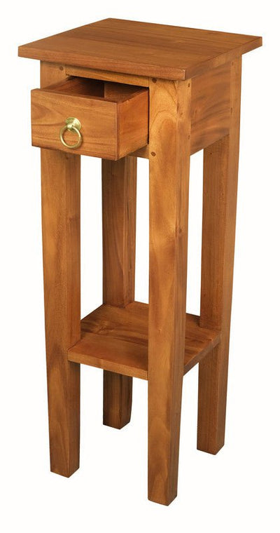 Ezra Straight Leg Plant Stand (Light Pecan)