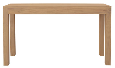 Amsterdam 2 Drawer Solid White Mindi Sofa Table (Natural)