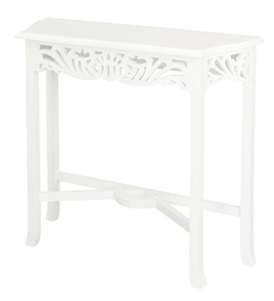 Sierra Carved Sofa Table (White)