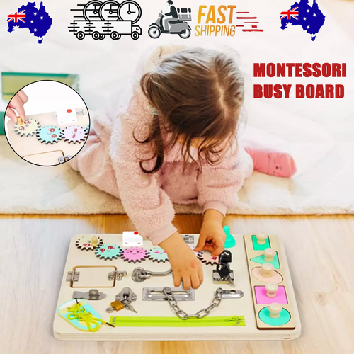 Sensory Toys Activity Board Educational Learning Toys Brain Games Preschool  AU