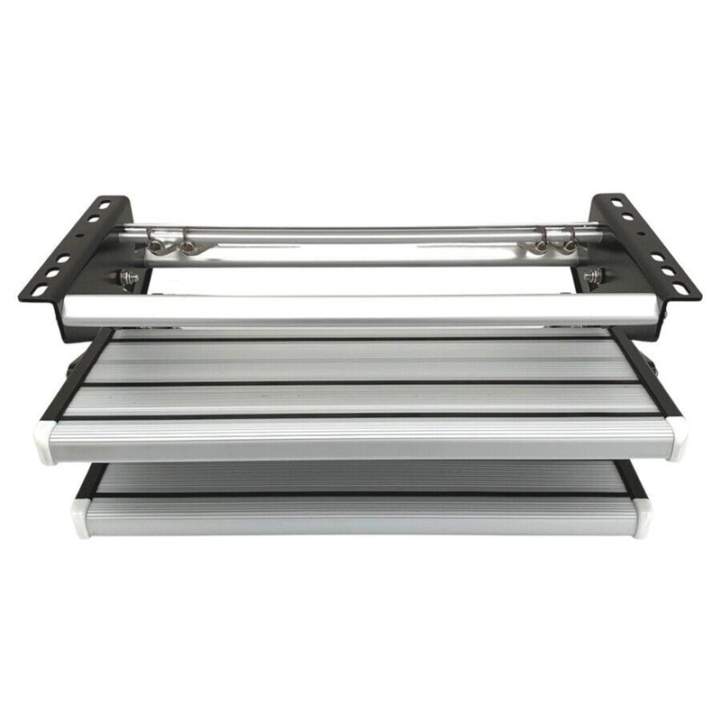 Aluminium Double Caravan Step Pull Out Folding Steps For Road RV Camper Trailer