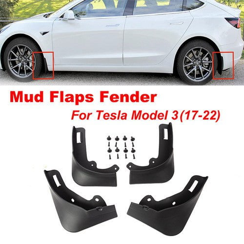 Tesla model 3 front and rear PP PVC fender 4 and fit Model 3/Y central control rear storage box