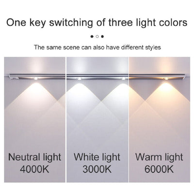 60cm Wireless LED Closet Lights Motion Sensor PIR Induction Lamp Cabinet Lighting USB