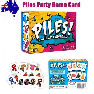 Fast-paced Free-for-all Piles Party Game Card Games Family Kids Board Game NEW