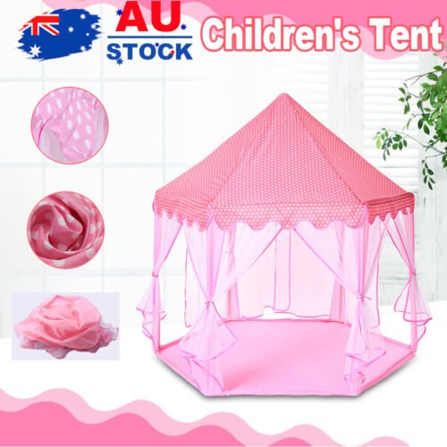 Kids Girls Boys Playhouse Play Tent Pop Up Castle Princess Indoor Outdoor Tent