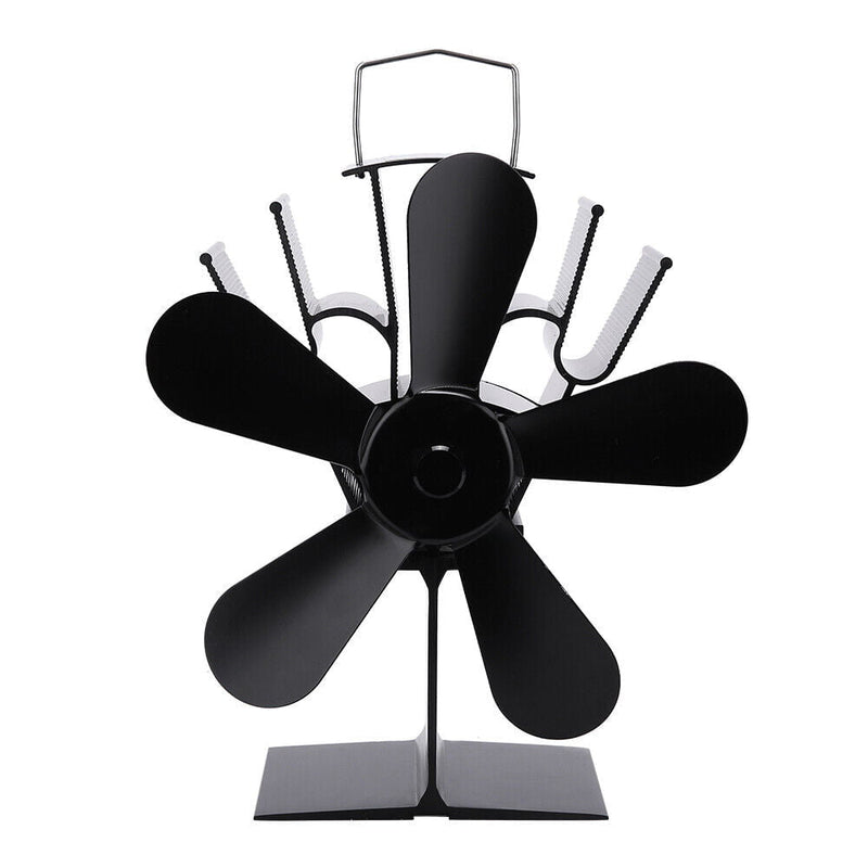 Wood Heater Fan Eco Heat Powered Self-Powered Silent for Fireplace Stove Burner