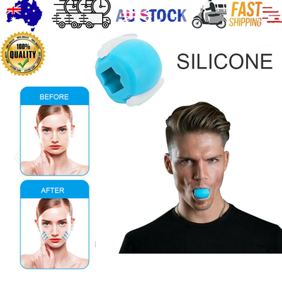 Facial exerciser exercise ballneck toner3-stage mandibular exerciser jaw trainer Blue