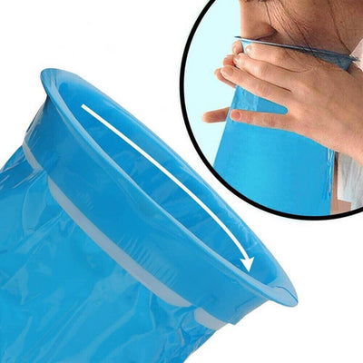 50 Sick Bags Vomit Bags Emesis Calibrated 1 Litre Infection Control Secure Tie