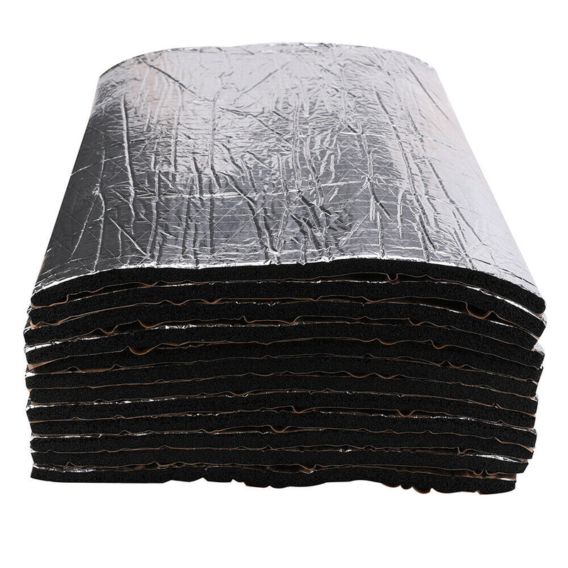 12PCS Car Engine Bay Bonnet Sound Deadener Noise Insulation Foam Proofing Heat