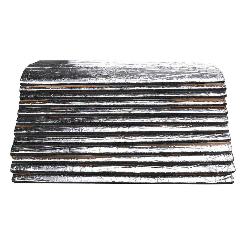 12PCS Car Engine Bay Bonnet Sound Deadener Noise Insulation Foam Proofing Heat