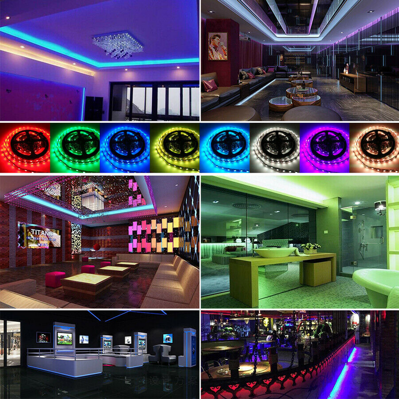 5V RGB LED Strip Lights IP65 Waterproof 5050 5M 10M 20M 300 LEDs USB Bluetooth