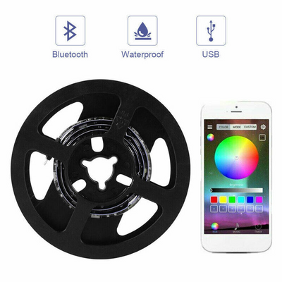 5V RGB LED Strip Lights IP65 Waterproof 5050 5M 10M 20M 300 LEDs USB Bluetooth