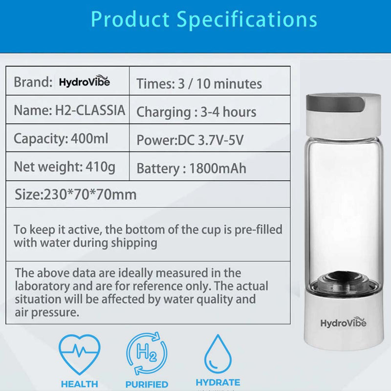 Hydrogen Water Generator Bottle SPE PEM Technology Machine - H2 Inhalation