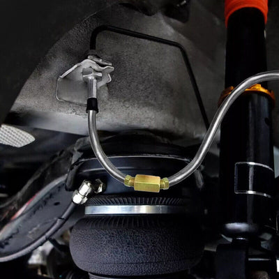 2 Packs 3/16 inch Brake Line Kit 25Ft Tube Rolls Zinc Steel with 32 Fittings NEW