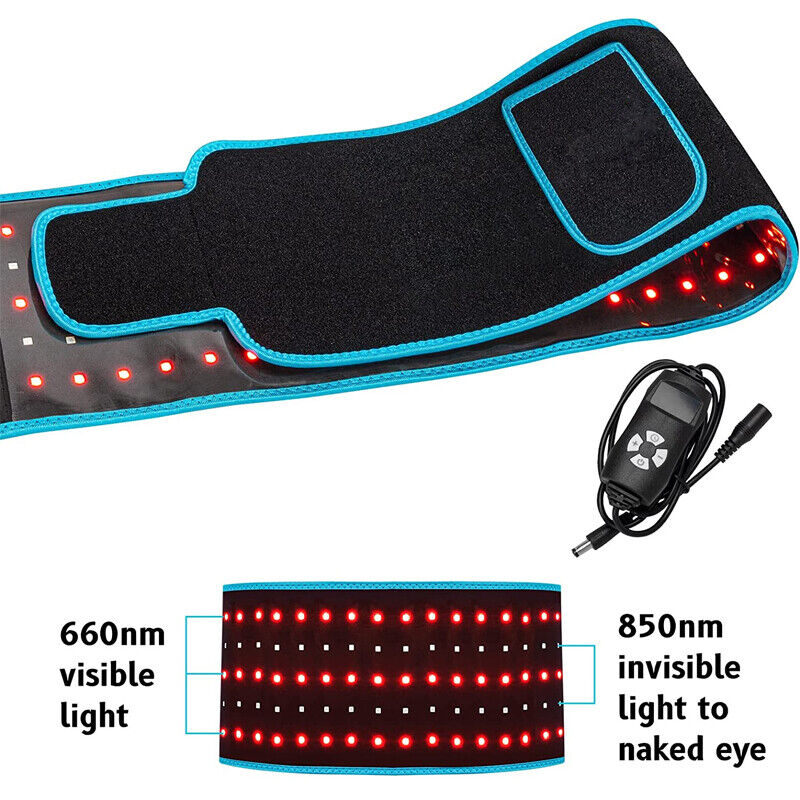 660nm Red & 850nm Near Infrared Light Therapy Heated Wrist Belt Pad Pain Relief