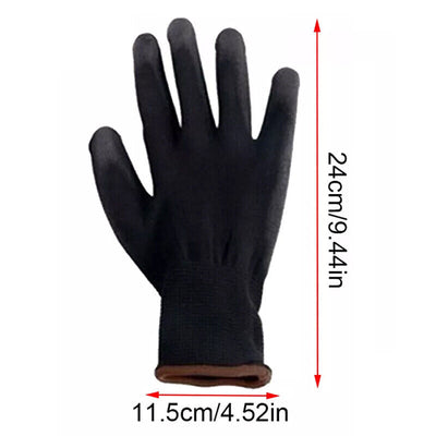 24PCS Antistatic Nylon Gloves Work Safety Working Mechanic Gloves Garden Builder