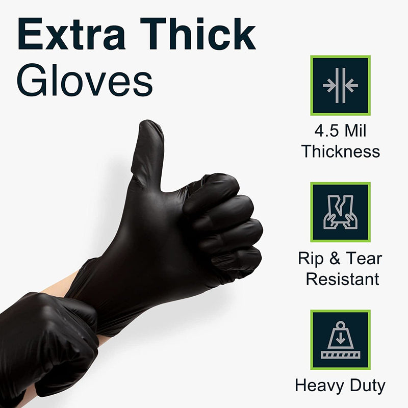 6g Flexible Disposable Nitrile Gloves For Mechanic Work Food Prepa 200pcs XL