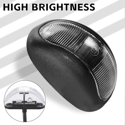 10X LED Clearance Lights Amber Red Side Marker Lamp Truck Trailer Caravan 12-24V