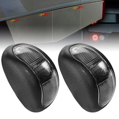 10X LED Clearance Lights Amber Red Side Marker Lamp Truck Trailer Caravan 12-24V