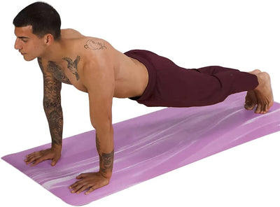 Sardine Sport Natural Rubber Yoga Mat, Extra 4.5mm, Thick & Large Mat, High-Density, Anti-Tear Purple (L1830* W680* H4.5mm)