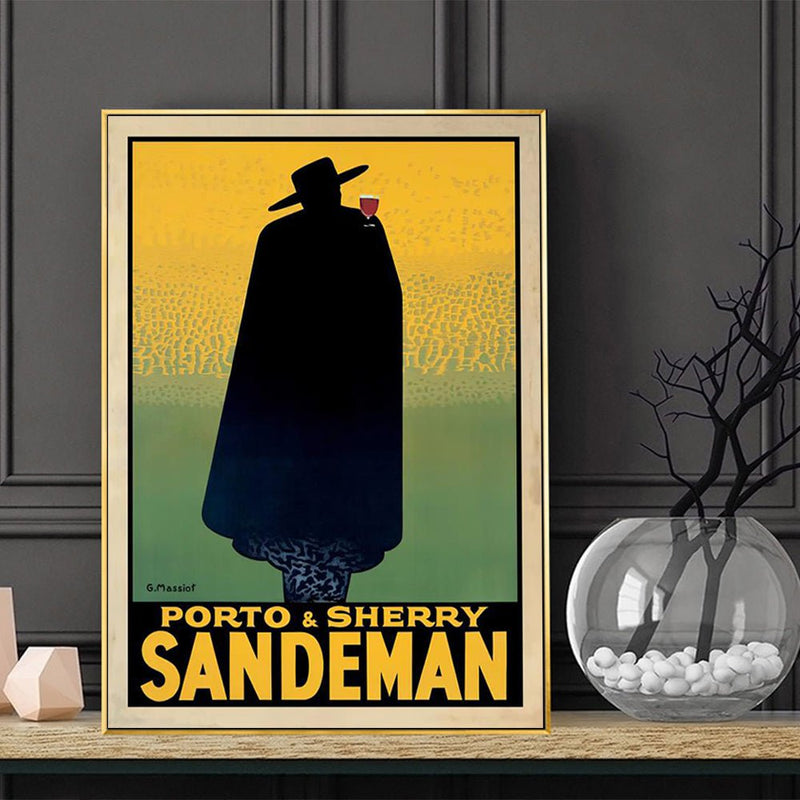 Wall Art 50cmx70cm Sandeman Gold Frame Canvas