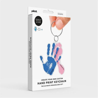 Kids Handprint Shrink Keyring