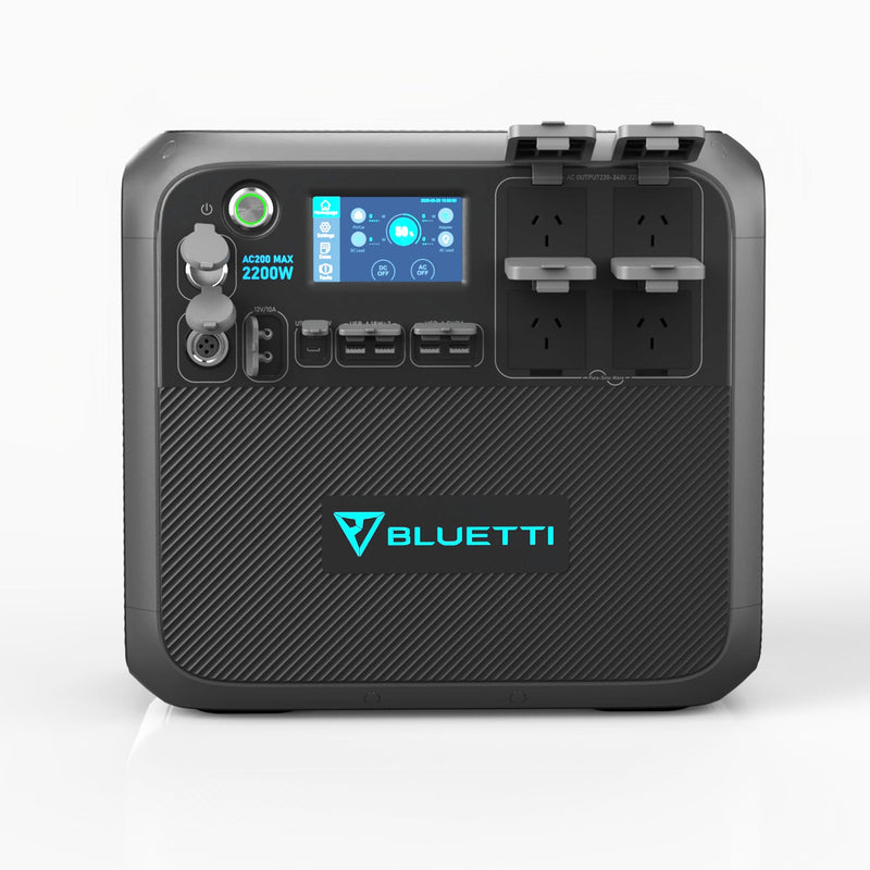 BLUETTI Portable Power Station AC200MAX, 2048Wh LiFePO4 Battery Backup, Expandable to 8192Wh w/ 4 2200W AC Outlets (4800W Peak), 30A RV Output, Solar Generator for Outdoor Camping, Home Use, Emergency(MUST WORK WITH B230)