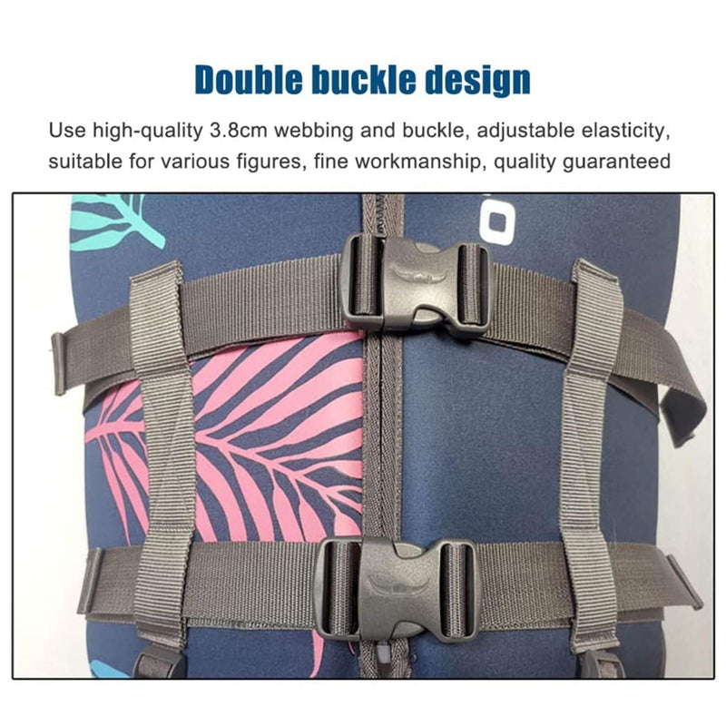 Life Jacket for Unisex Adjustable Safety Breathable Life Vest for Men Women(Grey-S)