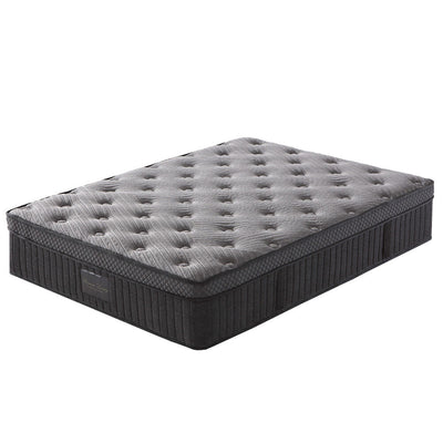 KINGSTON SLUMBER Premium Luxury 34cm Double Mattress, Medium-Firm, Natural Latex Layer, Euro Top, 7-Zone Pocket Spring