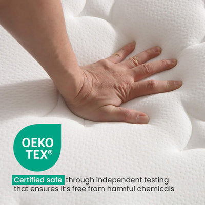 KINGSTON SLUMBER RelaxMax 31cm Queen Mattress, Euro Top, 5-Zone, Pocket Spring, Knitted Fabric