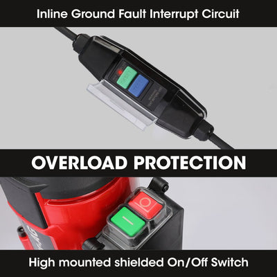 BAUMR-AG 3200W 300mm Wet/Dry Core Drill w/ Wheeled Rig Stand Combo, for Concrete Coring Hole Drilling