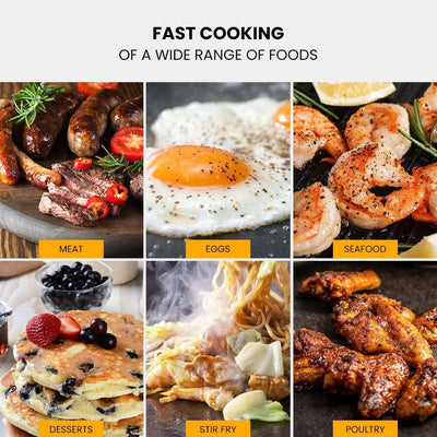 THERMOMATE 4400W Electric Griddle Commercial Grill Griller Pan Hot Plate Countertop Extra Large