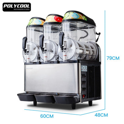 POLYCOOL 36L Slushie Machine Granita Commercial Slush Slurpee Maker Slushy Juice