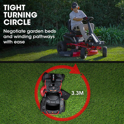 BAUMR-AG 36 Inch 48V Electric Ride On Lawn Mower Brushless Lawnmower - 360RX