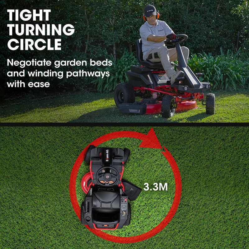 BAUMR-AG 36 Inch 48V Electric Ride On Lawn Mower Brushless Lawnmower - 360RX