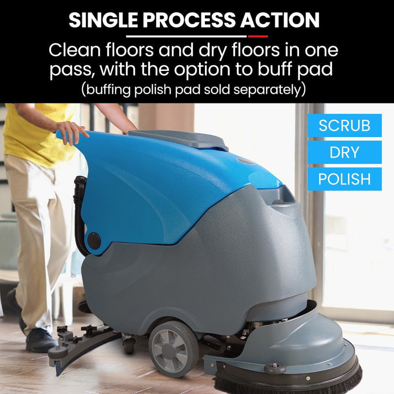 Auch FSH18 Floor Scrubber & Dryer, 490mm, Battery Powered, Walk Behind, Multi-purpose Commercial Grade Machine