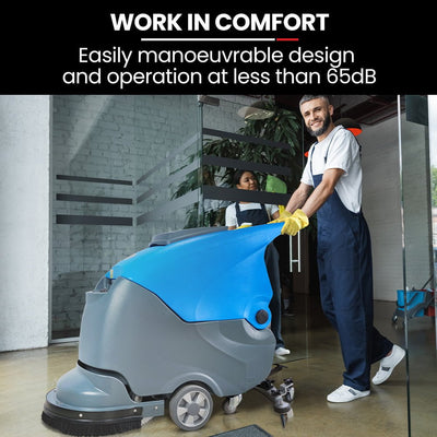 Auch FSH18 Floor Scrubber & Dryer, 490mm, Battery Powered, Walk Behind, Multi-purpose Commercial Grade Machine