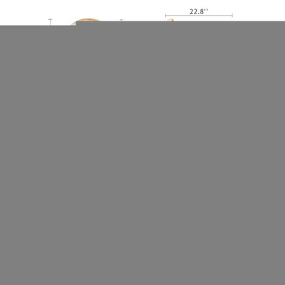 AADEN 2x Rattan Dining Chairs with Solid Wood Legs- Grey