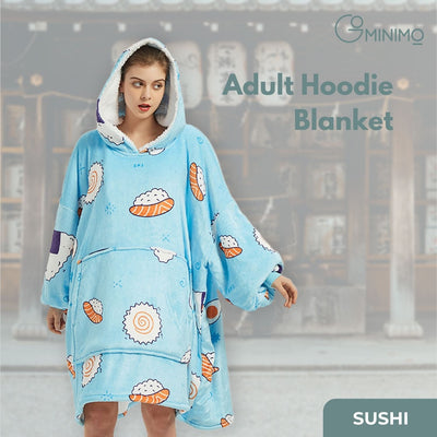 GOMINIMO Hoodie Blanket Adult Sushi