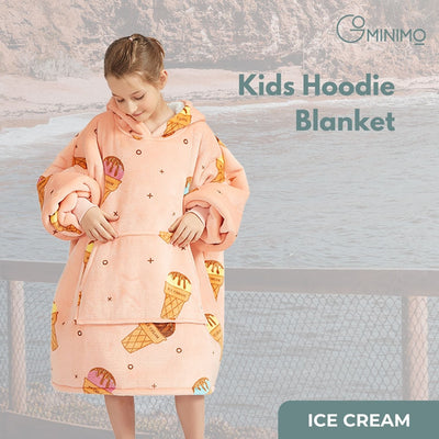 GOMINIMO Hoodie Blanket Kids Ice Cream