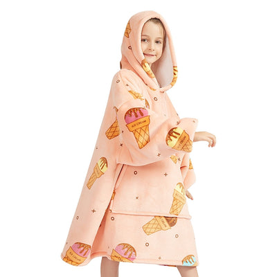 GOMINIMO Hoodie Blanket Kids Ice Cream